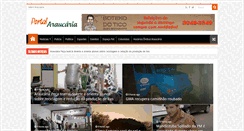 Desktop Screenshot of portaldearaucaria.com.br